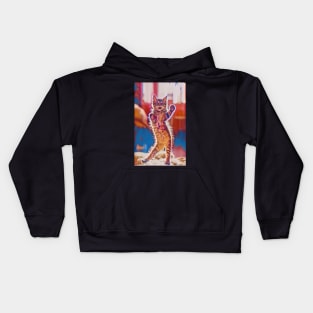 The dancing cat Kids Hoodie